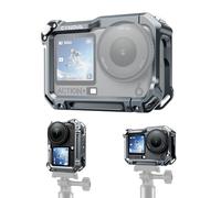 CYNOVA Cage pour appareil photo DJI Osmo Action 6, compatible avec Action 6/Nano/Insta 360, cage Osmo Action 6 en alliage d'aluminium avec filetage 1/4"-20 pour lumière vidéo, microphone, perche à