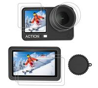 CYNOVA Osmo Action 6 Lot de 3 films de protection d'écran pour DJI Osmo Action 6 Accessoires Dureté 9H Verre trempé pour DJI Osmo Action 6 Anti-huile Sans bulles Anti-poussière Accessoires Osmo Action