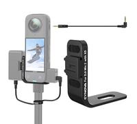 CYNOVA Support de chaussure froide pour accessoires Insta360 X5, support de microphone sans fil, compatible avec Insta360 X5, utilisable sur microphone DJI MIC 2 RX (ne convient pas pour Mic Mini)
