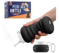 Cynpel Bidet Portable Soin Post-Partum - Peri Bottle Femmes - Douche Intime Perinée Jet à l'Envers - Pompe Lavage de Voyage après l'Accouchement - Noir