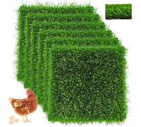 Cynrikah Lot de 6 tapis de nidification pour poulet, 30,5 x 30,5 x 3,5 cm, tapis de nidification pour poules pour pondre des œufs, tapis de nidification réutilisables pour poulailler