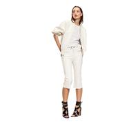 Cynthia Rowley - Downtown Leather Capris - Femme - Pantalons - Blanc - Taille: 34 FR