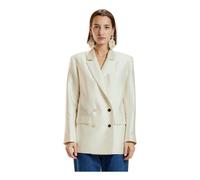 Cynthia Rowley - Silk Wool Double Breasted Blazer - Femme - Vestes - Blanc - Taille: 40 FR
