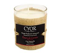 CYOR - Bougie Parfumée FLEURS DE CERISIER - 100% Naturelle - 30h de combustion - Fabriquée à la main en France