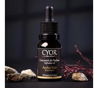 CYOR - Concentré de parfum Ambre Noir - Pour diffuseur électrique, brûle-parfum, céramique - 15ml - Parfum de Grasse - Haute qualité - Fabriqué en France