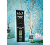 CYOR - Diffuseur de Parfum ave bâtonnets Fleur de Tiaré-Monoi - 100ml - Parfum de Grasse - Haute qualité - Fabriqué en France