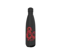 CYP BRAND Dragons et donjons Bouteille Bouteille Bouteille en acier double paroi Capacité 500 ml Noir Unisexe Produit officiel