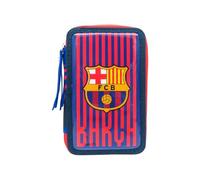 CYP BRAND - FC Barcelone, Trousse à Crayons 3 étages, Fournitures Scolaires, Multicolore, Produit Officiel