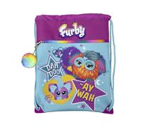 CYP BRAND - Furby, Sac à dos à cordon pour enfant, avec poignées réglables, Sac à dos, Furby, Multicolore, Produit officiel