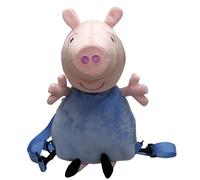 CYP BRAND Peppa Pig Backpack Plush George Pig, 30 x 18 x 18 cm, Blue, Official P