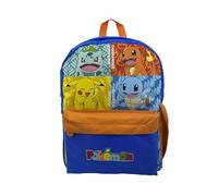 CYP BRAND Pokémon Kanto Starters Youth Sac à Dos Adaptable au Trolley, Unisex, Multicolore, Taille Unique