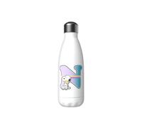 CYP BRAND Snoopy Bouteille d'eau en acier inoxydable avec fermeture hermétique Lettre N multicolore 550 ml Blanc