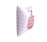 CYP BRAND Snoopy Coussin de Couchage Rose avec Motif Snoopy, Dimensions 35 x 11 x 35 cm, Couleur Rose, Produit Officiel