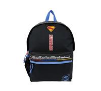 CYP BRAND - Superman, Sac à dos, Sac d'école, Sacs, Noir, Produit officiel