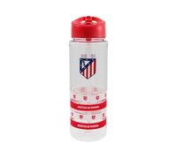 CyP Brands Atlético de Madrid Bouteille d'eau 700 ml avec bouchon rouge anti-goutte Transparent Produit officiel