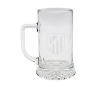 CyP Brands Atlético de Madrid Chope à bière en verre Transparent Capacité 500 ml Produit officiel