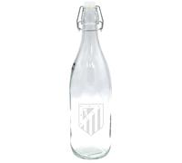 CyP Brands - Atlético de Madrid, Gourde en verre, 1 L, Transparente, Blason Atlético de Madrid, Produit officiel