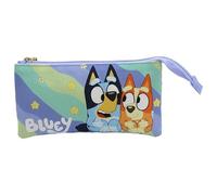 CyP Brands-Bluey, trousse à crayons, matériel scolaire, préscolaire, Light Waves, couleur bleue, produit officiel, multicolore, Estandar, Décontracté