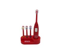 CyP Brands Brosse à dents vibrante Atlético de Madrid – fonctionne à piles, rouge, produit officiel