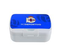 CyP Brands - Deportivo de la Coruña, Boîte à Sandwich, Boîte à Lunch, Boîte à Lunch, Porte-Repas, Couleur Bleue, Produit Officiel