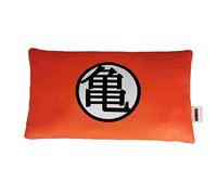 CYP BRAND Dragon Ball Coussin Design Goku en Peluche Dimensions 36 x 6,8 x 20 cm, Couleur Rouge et Noir, Produit Officiel