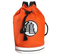 CYP BRANDS Dragon Ball - Petate, avec poignées et compartiments intérieurs, design Goku, couleur rouge et noire, produit officiel, orange, Taille unique