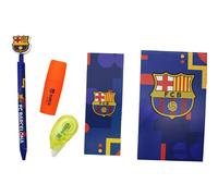 CYPBRANDS FC Barcelone Set de papeterie, matériel scolaire, écriture, Barça, produit officiel