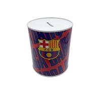 CyP Brands FC Barcelona - Tirelire en métal scellée, Taille Moyenne, Couleur Blaugrana, Barça, Produit Officiel