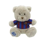 CyP Brands- FC Barcelone Ours en Peluche 20 cm Beige Produit Officiel