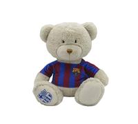 CyP Brands- FC Barcelone Ours en Peluche Poupée 35 cm T-Shirt Barça Beige Produit Officiel
