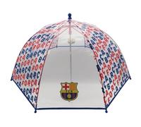 CyP Brands - FC Barcelone - Parapluie, Parasol enfant, Diamètre 48 cm, Manuel, Bulle, Transparent, Produit officiel
