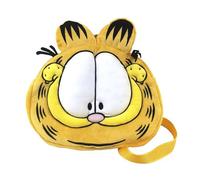 CyP Brands Garfield - Sac à dos pour enfant, motif visage de Garfield en peluche, avec sangles réglables et amovibles, couleur orange, produit officiel, orange, Garfield Sac à dos en peluche Cara