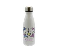 CyP Brands Bouteille en acier inoxydable Hello Kitty Gémeaux 550 ml Blanc 6,5x6,5x21,8 cm