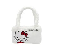 CyP Brands-Hello Kitty Sanrio Sac à main en peluche Blanc Produit officiel, blanc, Estandar, Décontracté