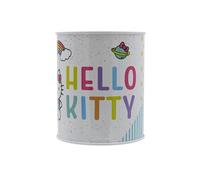CyP Brands- Hello Kitty, Sanrio, Tirelire, Monnaie, Argent, Argent, Produit Officiel, Multicolore, Estandar