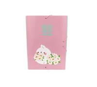 CyP Brands – Chemise à rabats avec élastiques – Molang – Motif fleuri – Rose – Produit officiel