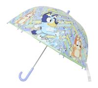 CyP Brands – Parapluie pour enfant Bluey – Bulle transparente 48 cm, multicolore, produit officiel