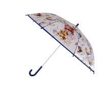 CyP Brands- Paw Patrol Parapluie manuel pour enfant avec 8 baleines et tube métallique haute résistance, transparent, produit officiel, multicolore, única