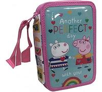 CYP BRANDS- Plumier 3 Pisos Con Material Escolar Peppa Pig Trousse, EP-333-PG, Multicolore