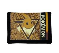 CyP Brands-Pokémon Porte-Monnaie, Portefeuille, Eevee, Couleur Marron, Pikachu, gicle, Charmander, Bulbasaur, Produit Officiel, Beige, Estandár