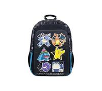 CYPBRANDS Pokémon Mochila Escolar-Geo, Sac à Dos Mixte Enfant, Noir, Estandar