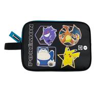 CyP Brands-Pokémon Trousse de Toilette Unisexe Noir, Noir, Estandar