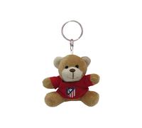 CYPBRANDS CyP Brands-Atlético de Madrid, porte-clés, ours en peluche, clés, pendentif sac à dos, t-shirt Atlético de Madrid, couleur rouge, produit officiel, rouge, Estandar