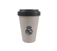 CyP Brands Real Madrid Gobelet à emporter avec couvercle Couleur crème Produit officiel