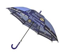 CyP Brands- Real Madrid Parapluie automatique pour enfants Multicolore Produit officiel, bleu, Traditionnel