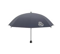 CyP Brands- Real Madrid Parapluie pliant 48 cm Noir Produit officiel, Noir