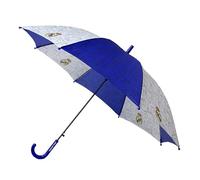 CyP Brands Real Madrid Parapluie pour enfant, diamètre 54 cm, automatique, multicolore, produit officiel, multicolore