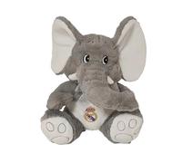 CyP Brands Real Madrid Poupée en Peluche éléphant Gris 25 cm Produit Officiel