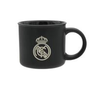 CyP Brands- Real Madrid, tasse, tasse en céramique, ustensiles de cuisine, petit-déjeuner, tasses originales, couleur noire, produit officiel