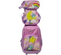 Cyp Brands Sac à Dos à Roulettes Care Bears Set Compact 23x50x20 Cm 23l 3 Unités